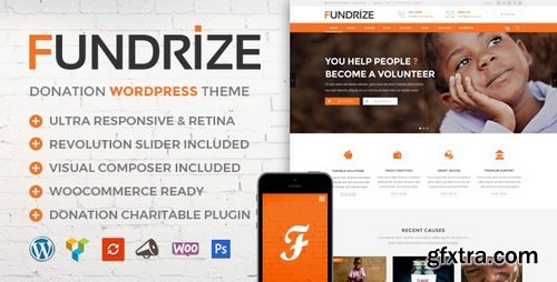 ThemeForest - Fundrize v1.0 - Responsive Donation & Charity WordPress Theme 20971587