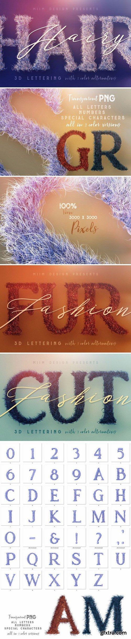 CM - Hairy - 3D Lettering 2228466