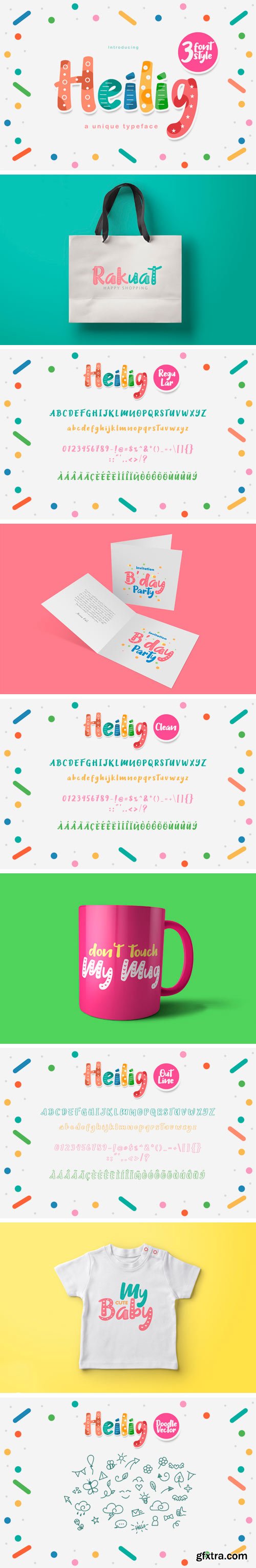 Fontbundles - Heilig Display 3 Font 54526