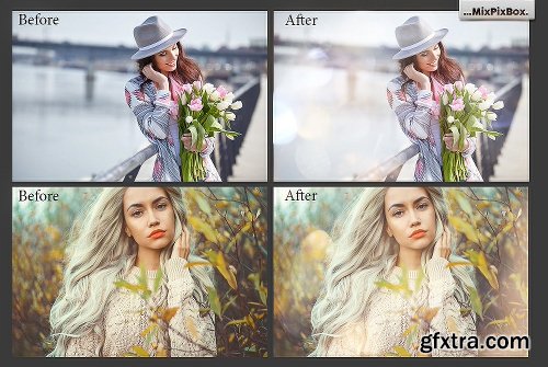 CreativeMarket Spring Sunbeams Photo Overlays 2207096