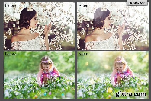 CreativeMarket Spring Sunbeams Photo Overlays 2207096