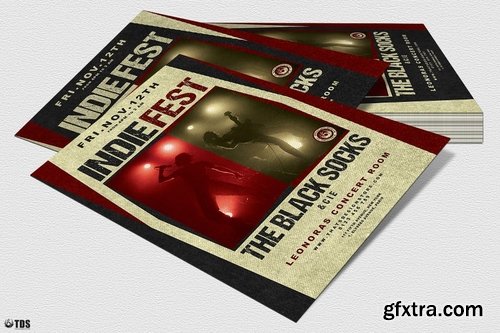 Indie Live Festival Flyer Template V4