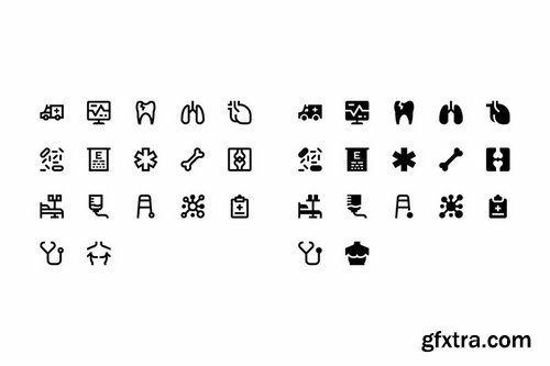 34 Medicine Icons