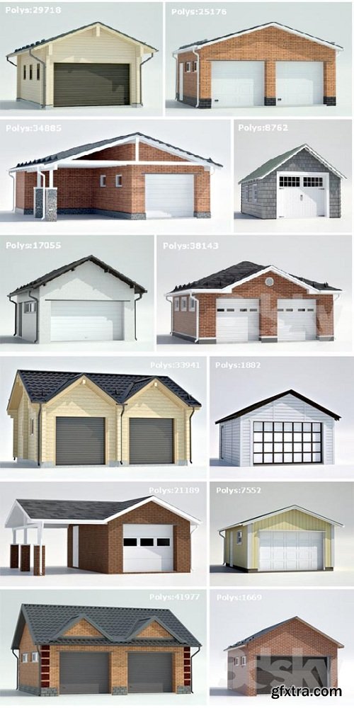 Garage Collection 3d Models