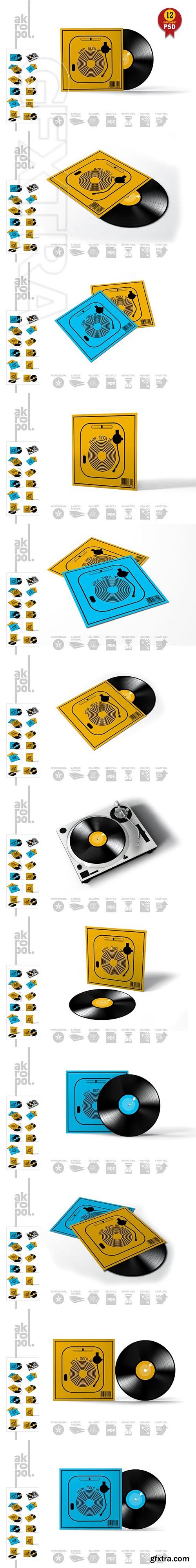 CreativeMarket - Vinyl Record Mock-Up 2312394