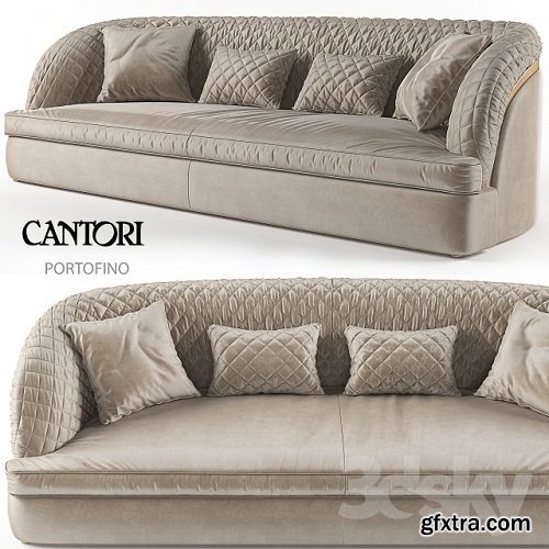 Sofa Portofino Cantori 3d Model