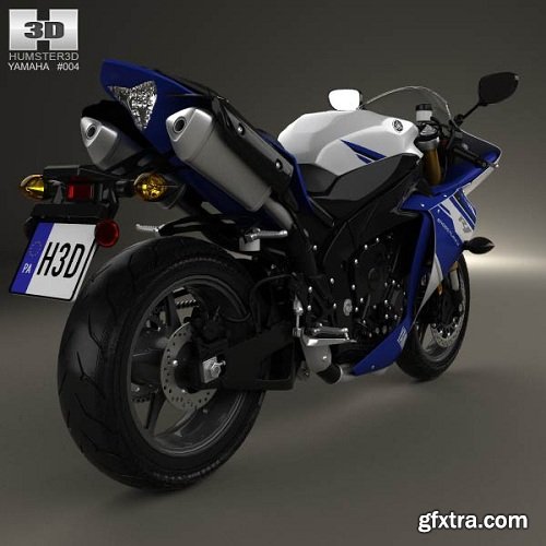 Yamaha R1 2014 3D Model