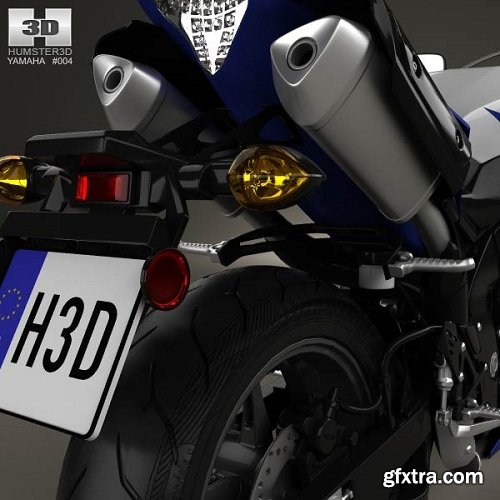 Yamaha R1 2014 3D Model