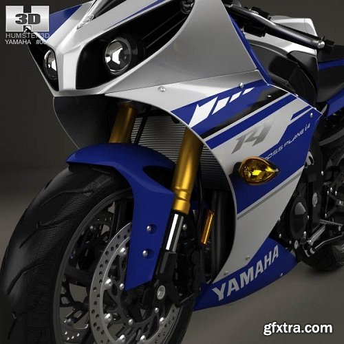 Yamaha R1 2014 3D Model