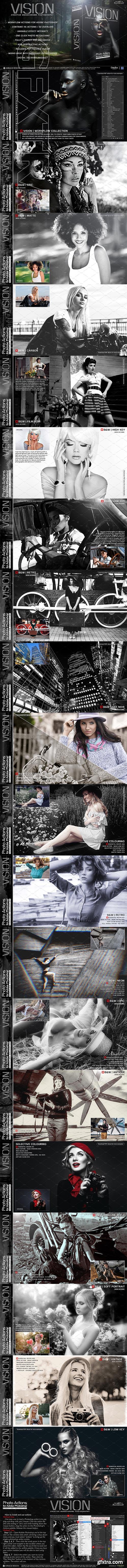 CreativeMarket - Actions for Photoshop - VISION 2314210