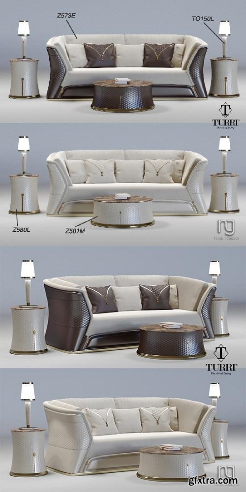 Turri Set Sofa 3d model