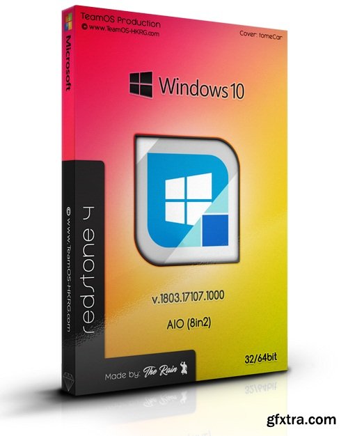 Windows 10 RS4 v.1803.17107.1000 (x64) En-Us (AIO 8in2)