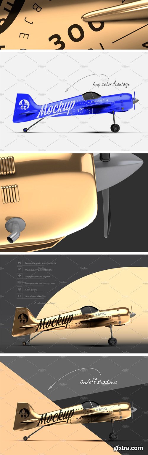 CM - GOLD AEROBATIC AIRCRAFT MOCKUP 2267588