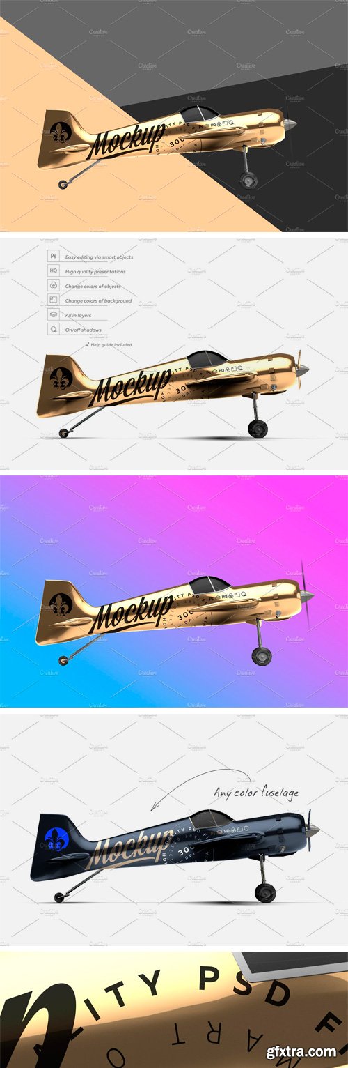 CM - GOLD AEROBATIC AIRCRAFT MOCKUP 2267588