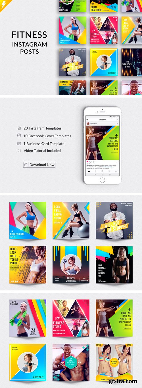 CM - Fitness Social Media Kit 2286695