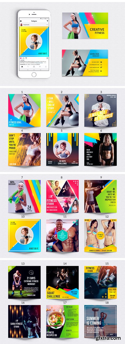 CM - Fitness Social Media Kit 2286695