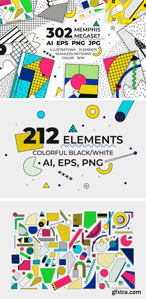 CM - 302 Illustrations + Elements + Patterns 2295426