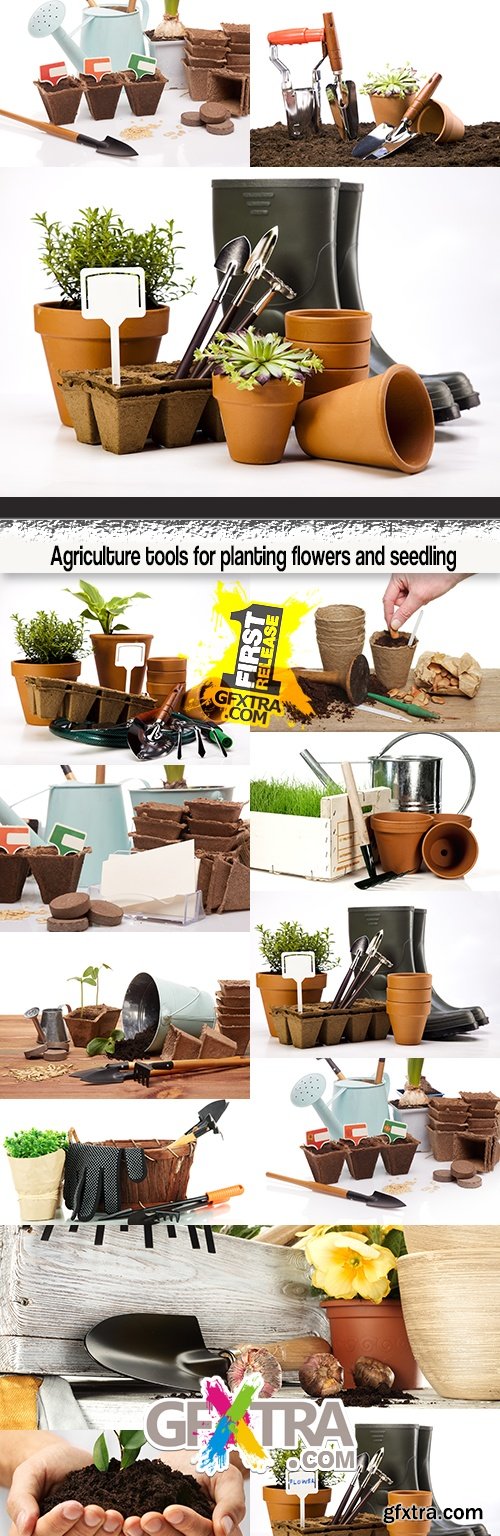 Agriculture tools for planting flowers and seedling