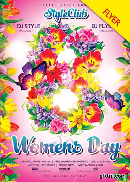 Womens Day V4 2018 PSD Flyer Template