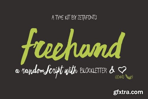 Freehand Brush Font Family - 6 Fonts