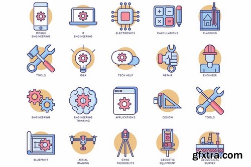 70 Engineering Icons