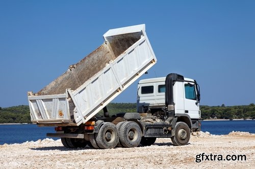 Dump truck pit extraction of minerals excavator 25 HQ Jpeg