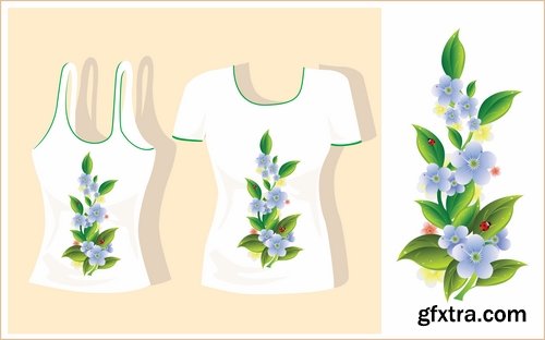 Prints on thing drawing clothes T-Shirt vector image 25 EPS