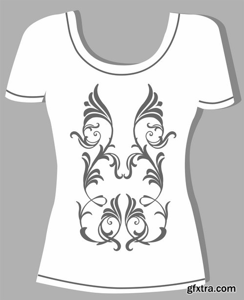 Prints on thing drawing clothes T-Shirt vector image 25 EPS