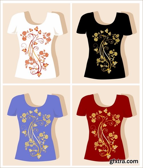 Prints on thing drawing clothes T-Shirt vector image 25 EPS