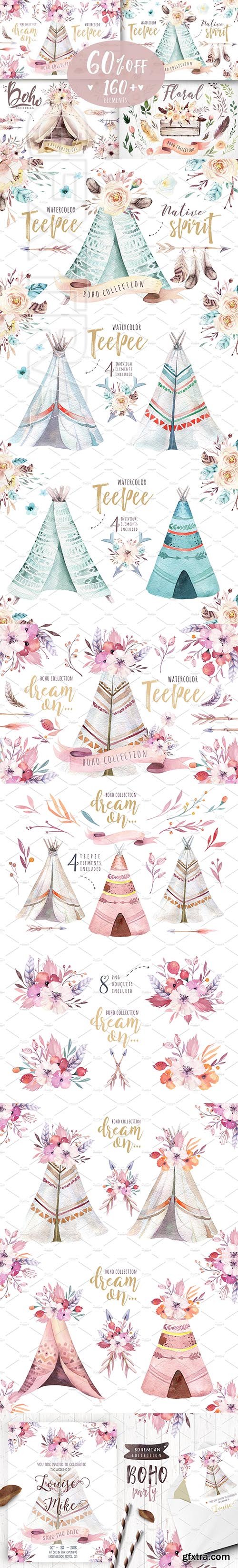 CreativeMarket - BOHO BUNDLE II 2313697