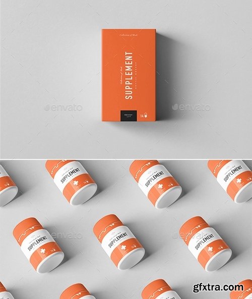 GraphicRiver - Supplement Jar & Box Mock-Up 10 21464570