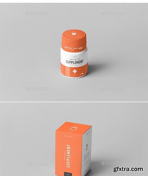 GraphicRiver - Supplement Jar & Box Mock-Up 10 21464570