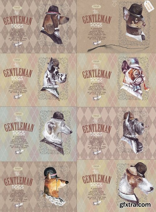 GENTLEMAN DOGS SET