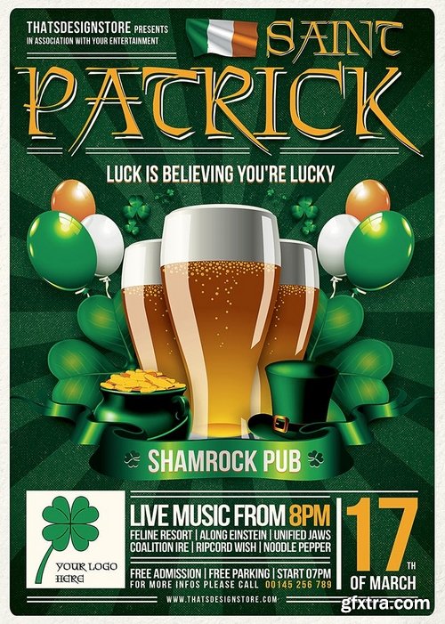 Saint Patricks Day Flyer Template V2