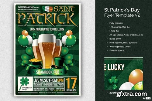 Saint Patricks Day Flyer Template V2