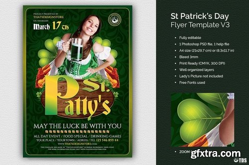 Saint Patricks Day Flyer Template V3