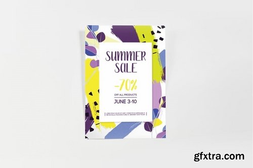 Summer Sale Poster Template