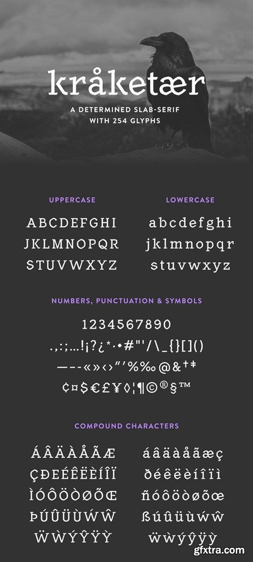 Kraketaer – typeface