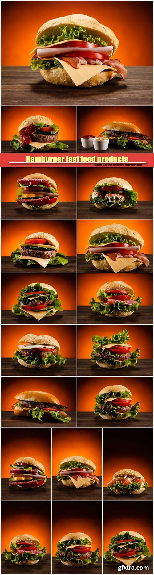 Hamburger fast food products