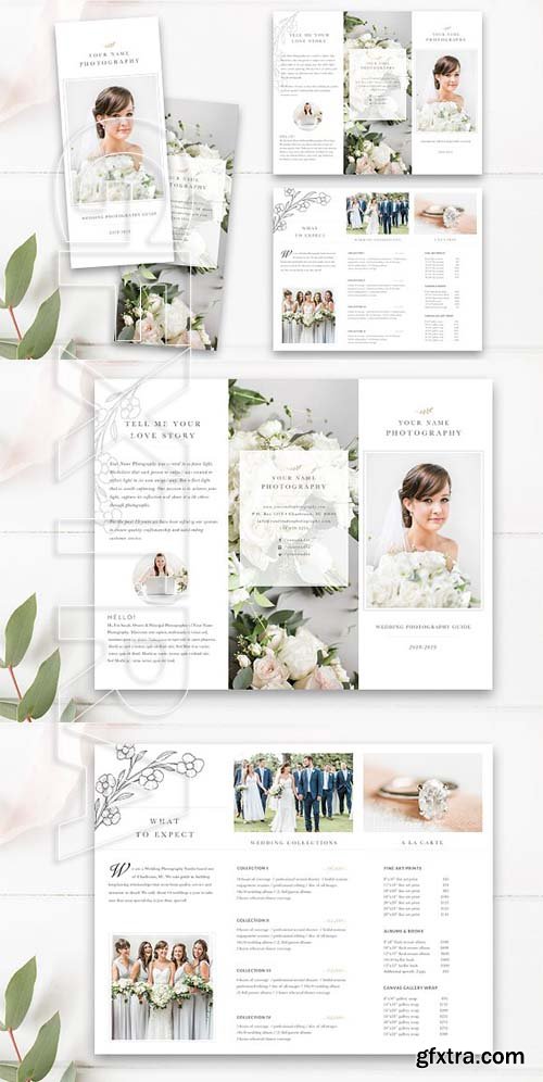 CreativeMarket - Wedding Photography Trifold PSD 2313898