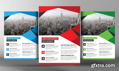 CreativeMarket 5 Corporate Business Flyer Bundle 2302541