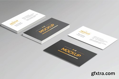 CreativeMarket 6 Style Business Card Mockups 2281641