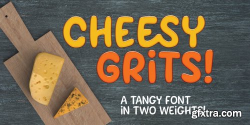 Cheesy Grits Font Family - 2 Fonts