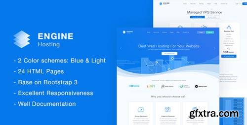 ThemeForest - Engine Hosting v1.0 - HTML Template - 21309443