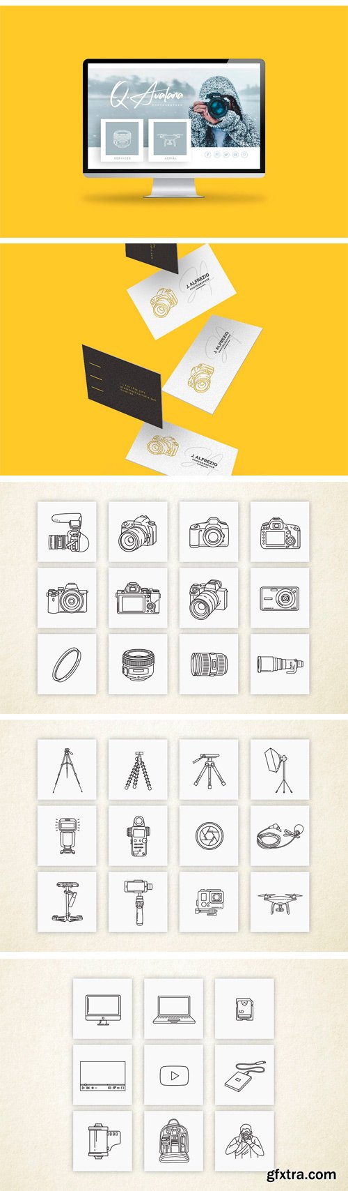 CM - Camera & Photography Line Icons Pack 2296150