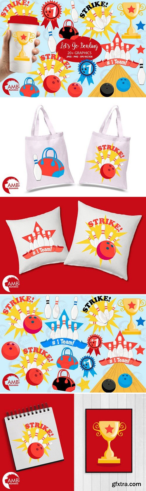 CM - Bowling clipart, graphics, AMB-1284 2278706