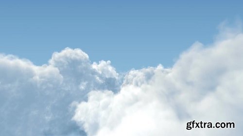 MA - Cumulus Clouds Fly Through Motion Graphics 54868