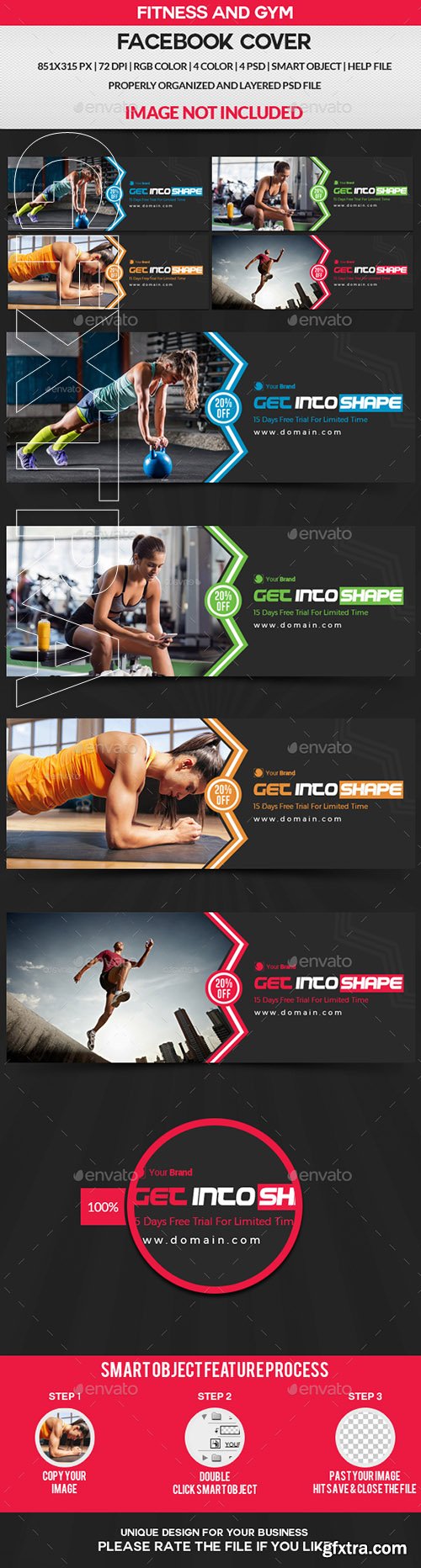 GraphicRiver - Fitness Facebook Cover 21460975