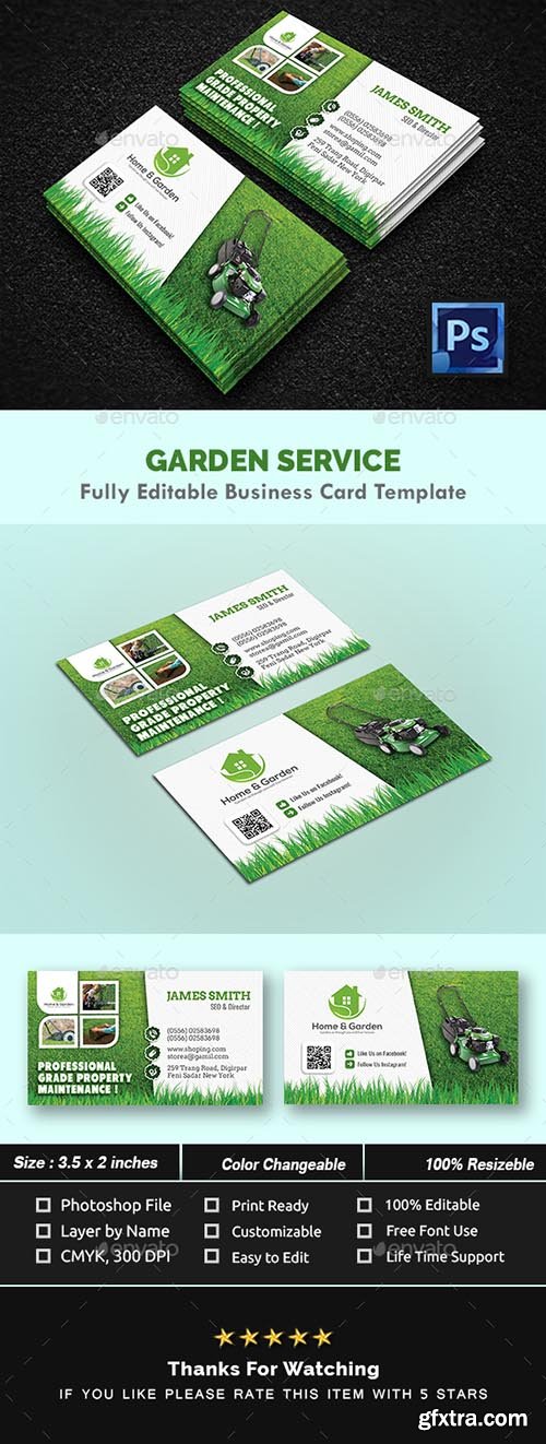 GR - Garden Landscape Business Card Templates 21434810