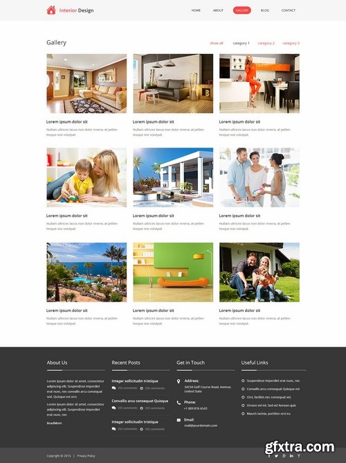 CM - Interior Design PSD Website Template 2296862